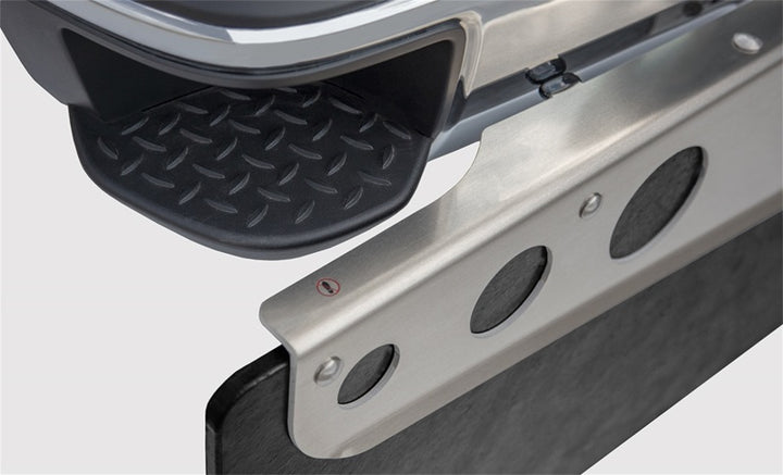 Access Rockstar 3XL 17-19 Ford F-250/F-350 Diamond Plate Hitch Mounted Mud Flaps (Trim to Fit)
