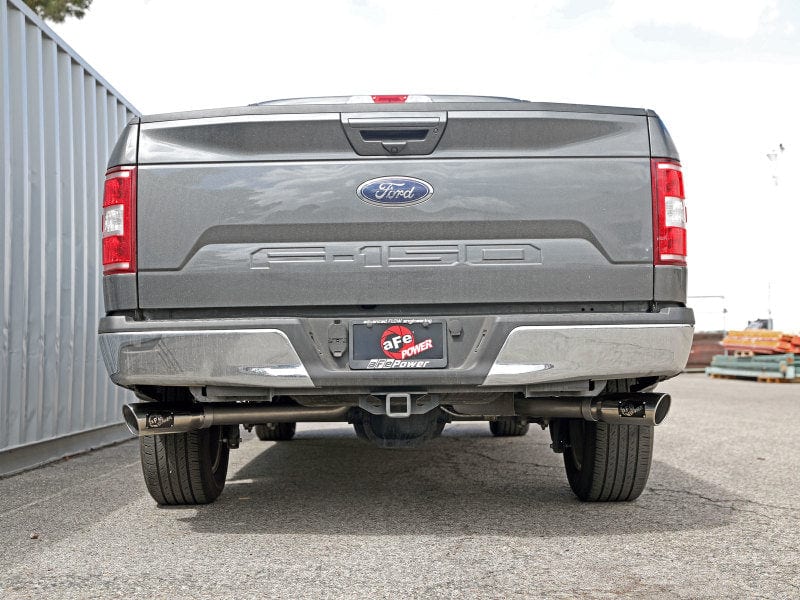 aFe Gemini XV 3in 304 SS Cat-Back Exhaust 15-22 Ford F-150 V6 2.7L/3.5 w/ Polished Tips