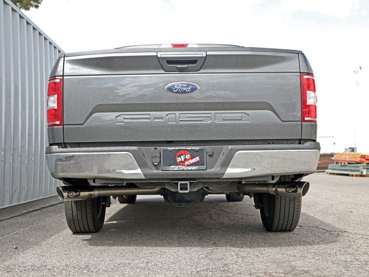 aFe Gemini XV 3in 304 SS Cat-Back Exhaust 15-22 Ford F-150 V6 2.7L/3.5 w/ Polished Tips