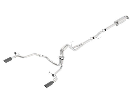 Borla 15-20 Ford F150 3.5L EcoBoost Ext. Cab Black Chrome CB Exht ATAK Single Split Rear Exit