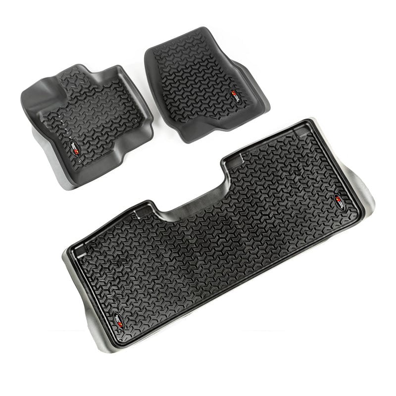 Rugged Ridge Floor Liner Front/Rear Black 2015-2020 Ford F-150 / Raptor