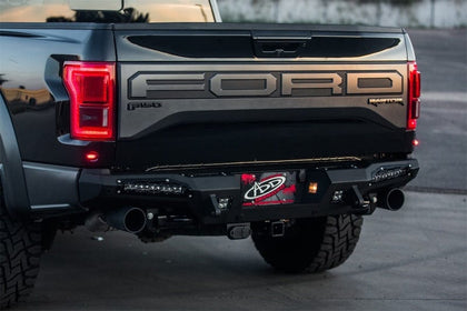 Addictive Desert Designs 17-20 Ford F-150 Raptor HoneyBadger Rear Bumper w/ 10in SR LED Mounts