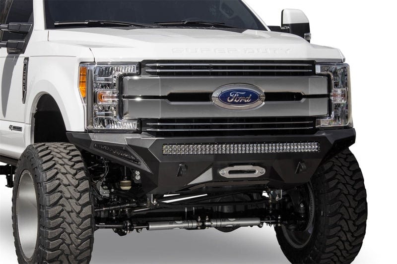 Addictive Desert Designs 17-19 Ford F-250 Super Duty Stealth Fighter Front Bumper w/ Winch Mounts