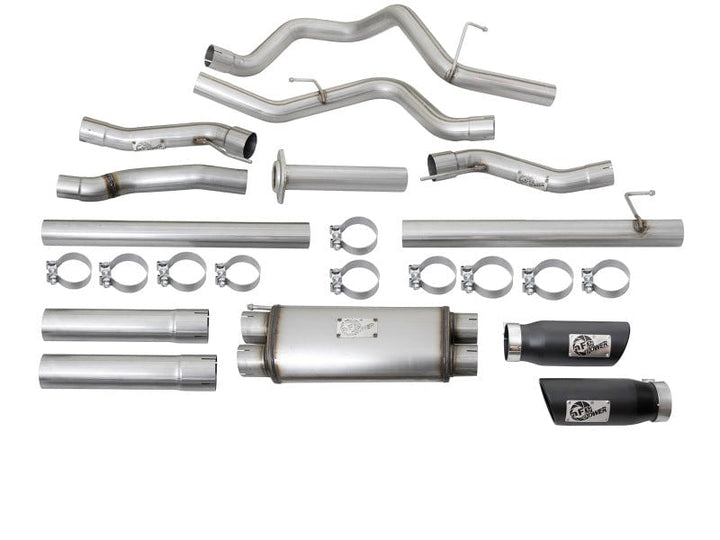 aFe MACHForce XP 3in 409-SS Exhaust Cat-Back 2017-2020 Ford F-150 Raptor V6-3.5L (tt) w/ Black Tip