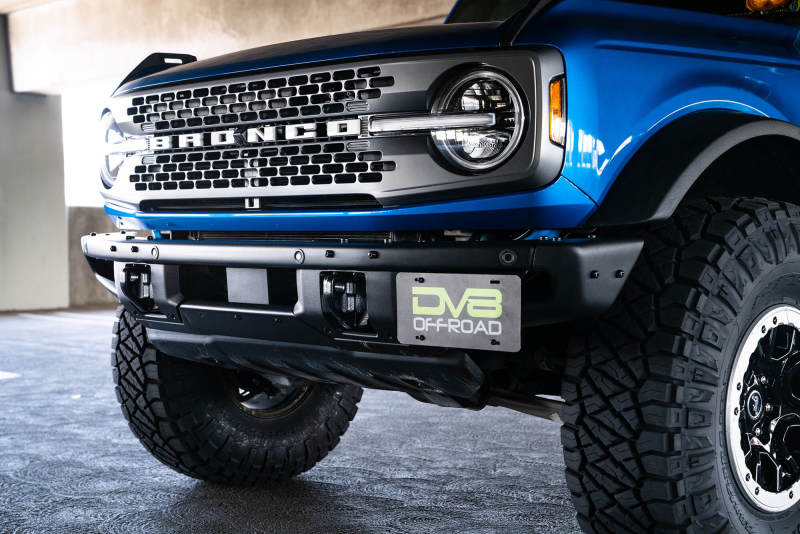 DV8 Offroad 2021-2023 Ford Bronco Factory Front Bumper License Relocation Bracket - Side