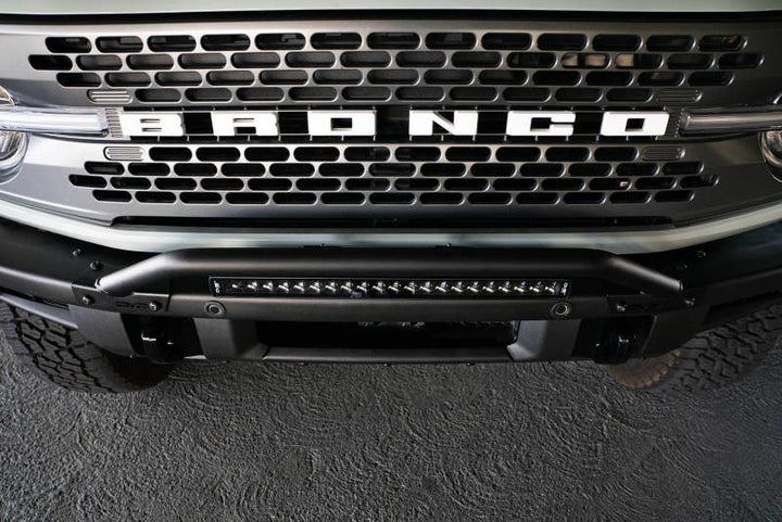 DV8 Offroad 2021-2023 Ford Bronco (Not For Factory Plastic Bumper) Factory Bumper Bull Bar - Black