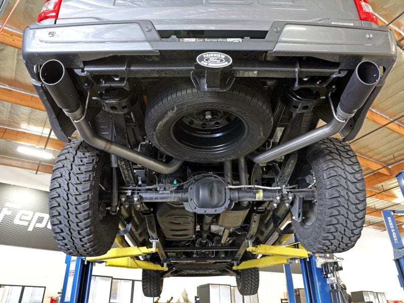 aFe Vulcan 3in 304 SS Cat-Back Exhaust 2021-2022 Ford F-150 V6 2.7L/3.5L (tt)/V8 5.0L w/ Polished Tips