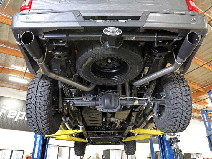 aFe Vulcan 3in 304 SS Cat-Back Exhaust 2021-2022 Ford F-150 V6 2.7L/3.5L (tt)/V8 5.0L w/ Polished Tips