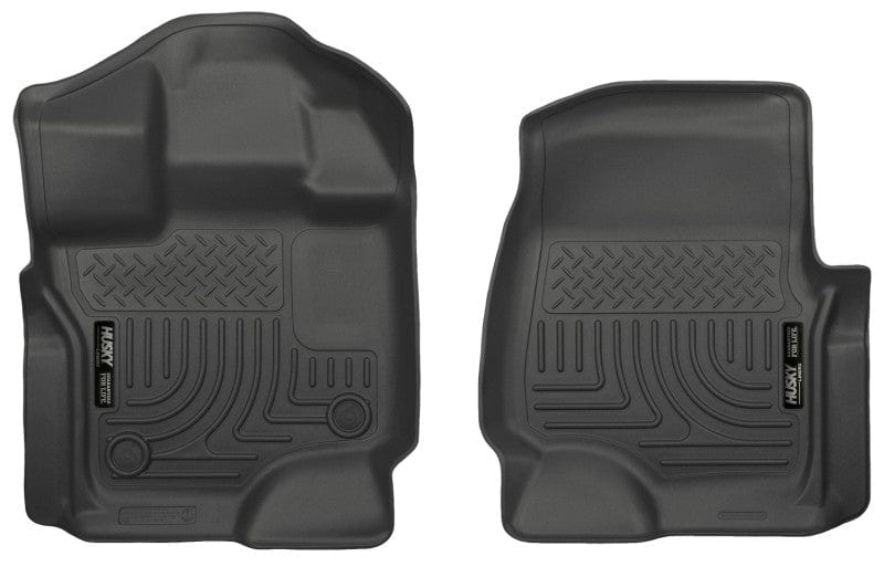 Husky Liners 15-22 Ford F-150 Super/Super Crew Cab WeatherBeater Black Front Floor Liners