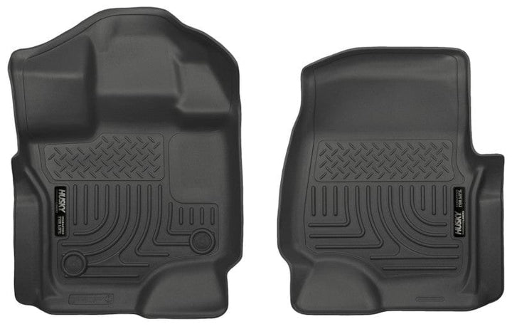 Husky Liners 15-22 Ford F-150 Super/Super Crew Cab WeatherBeater Black Front Floor Liners