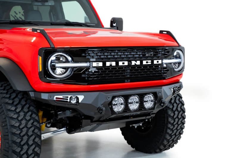 Addictive Desert Designs 21-23 Ford Bronco Bomber Front Bumper (w/ 3 Rigid 360 Mounts)