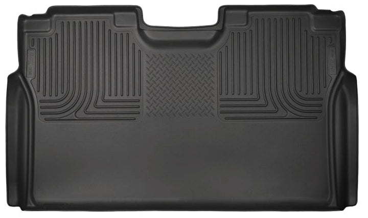 Husky Liners 15-22 Ford F-150 SuperCrew Cab WeatherBeater Black 2nd Seat Floor Liner