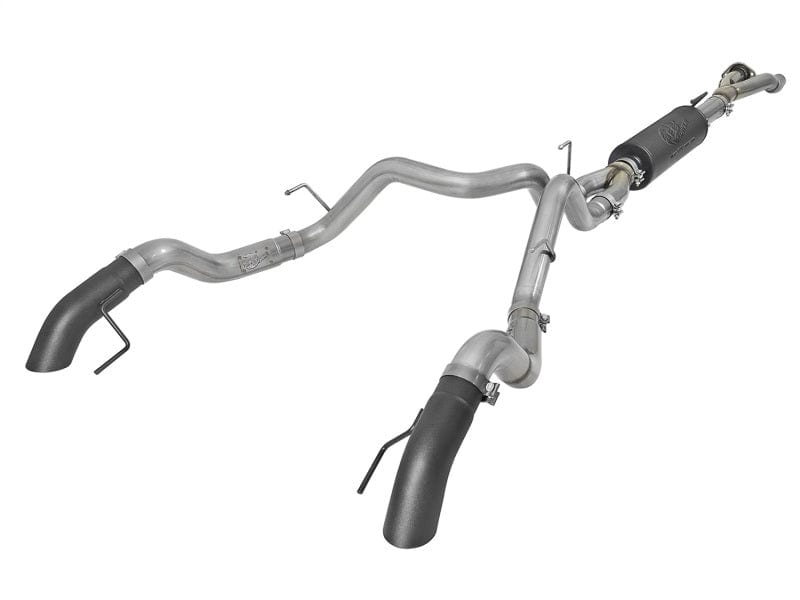 aFe MACH Force-Xp Cat-Back Exhaust w/Dual Hi-Tuck Tips Black 17-20 Ford F-150 Raptor V6-3.5L (tt)