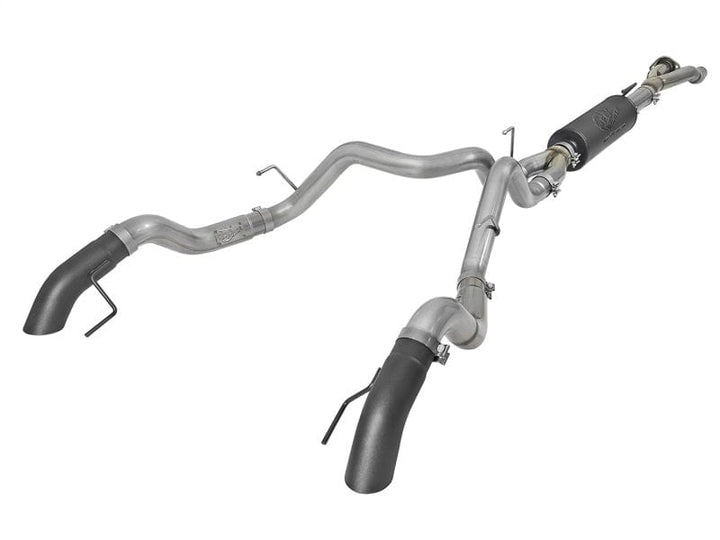 aFe MACH Force-Xp Cat-Back Exhaust w/Dual Hi-Tuck Tips Black 17-20 Ford F-150 Raptor V6-3.5L (tt)