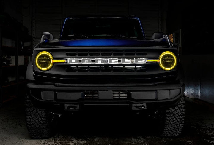 Oracle 2021-2023 Ford Bronco ColorSHIFT Headlight Halo Kit w/DRL Bar - Base Headlights