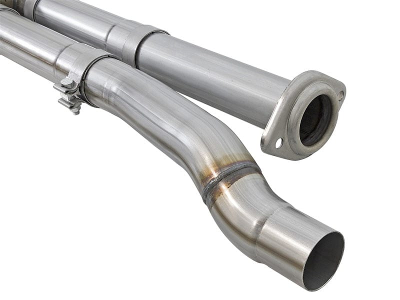 aFe MACHForce XP Exhaust Cat-Back SS-409 2017-2020 Ford F-150 Raptor V6-3.5L (tt) w/ Polished Tips