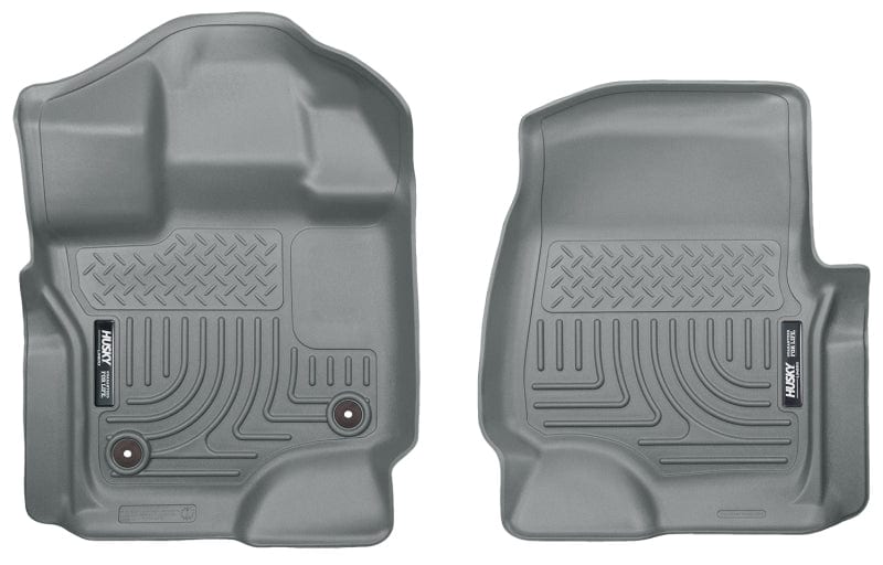Husky Liners 15-22 Ford F-150 Super/Super Crew Cab WeatherBeater Grey Front Floor Liners