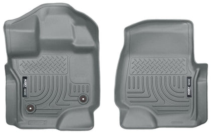Husky Liners 15-22 Ford F-150 Super/Super Crew Cab WeatherBeater Grey Front Floor Liners