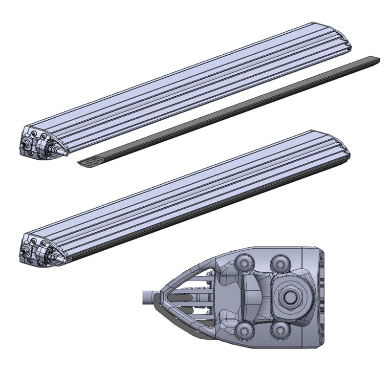 Rigid Industries 2021-2023 Ford Bronco Roof Rack Light Kit (Incl. SR spot/flood Combo Bar)