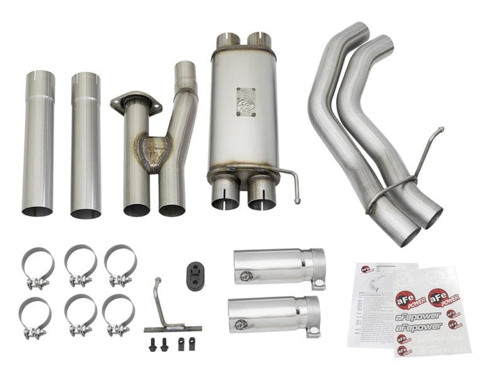 aFe POWER Rebel Series 3in 409 SS Cat Back Exhaust w/ Polished Tips 17-20 Ford F-150 Raptor V6-3.5L