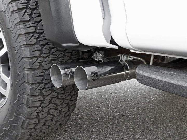 aFe POWER Rebel Series 3in 409 SS Cat Back Exhaust w/ Polished Tips 17-20 Ford F-150 Raptor V6-3.5L