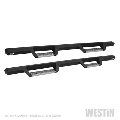 Westin/HDX Stainless 2015-2023 Ford F-150 SC/17-18 F-250/F-350 CC Drop Nerf Step Bars - Textured Black