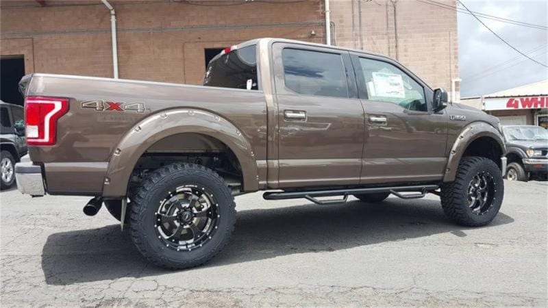 N-Fab Nerf Step 2015-2023 Ford F-150 SuperCrew - Gloss Black - Cab Length - 3in