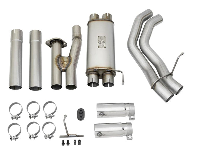 aFe POWER Rebel Series 3in 409 SS Cat Back Exhaust w/ Polished Tips 17-20 Ford F-150 Raptor V6-3.5L