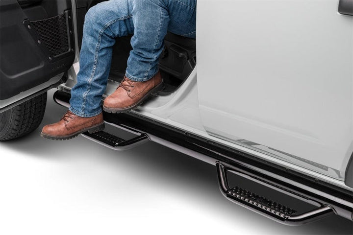 N-Fab 2021-2023 Ford Bronco 2 Door SRW Nerf Step - Wheel 2 Wheel - 3in - Gloss Black