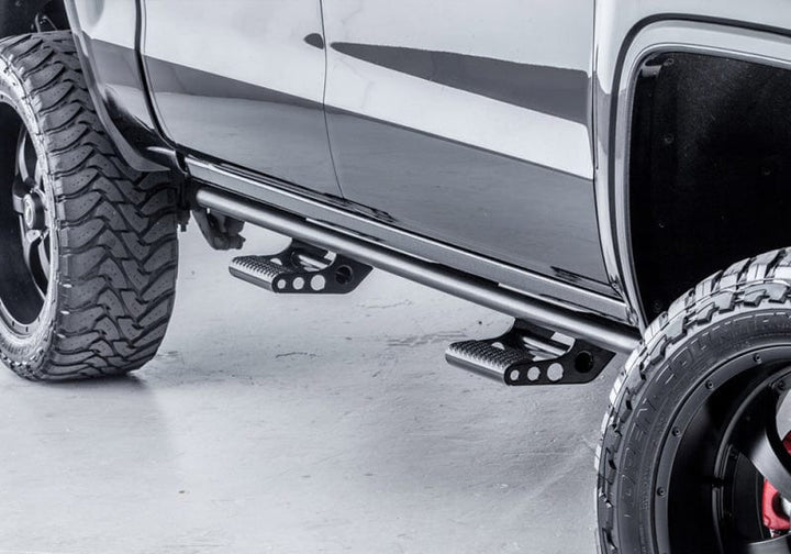 N-Fab RKR Rails 2019-2022 Ford Ranger Crew Cab All Beds - Cab Length - Tex. Black
