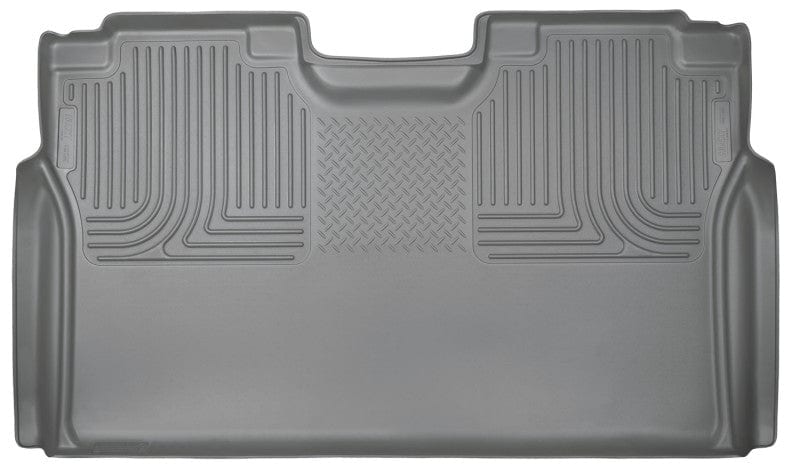 Husky Liners 15-22 Ford F-150 SuperCrew Cab WeatherBeater Grey 2nd Seat Floor Liner