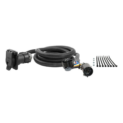 Curt 17-23 Ford F-250 Super Duty 7ft Wiring Harness Extension (Adds 7-Way RV Blade to Truck Bed)
