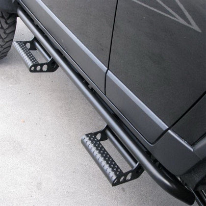 N-Fab RKR Step System 2017-2022 Ford Superduty SuperCrew - Tex. Black - 1.75in