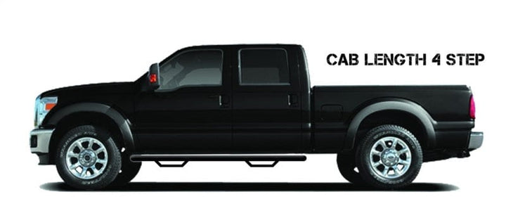 N-Fab Nerf Step 2017-2022 Ford F-250/350 Super Duty Crew Cab - Gloss Black - Cab Length - 3in