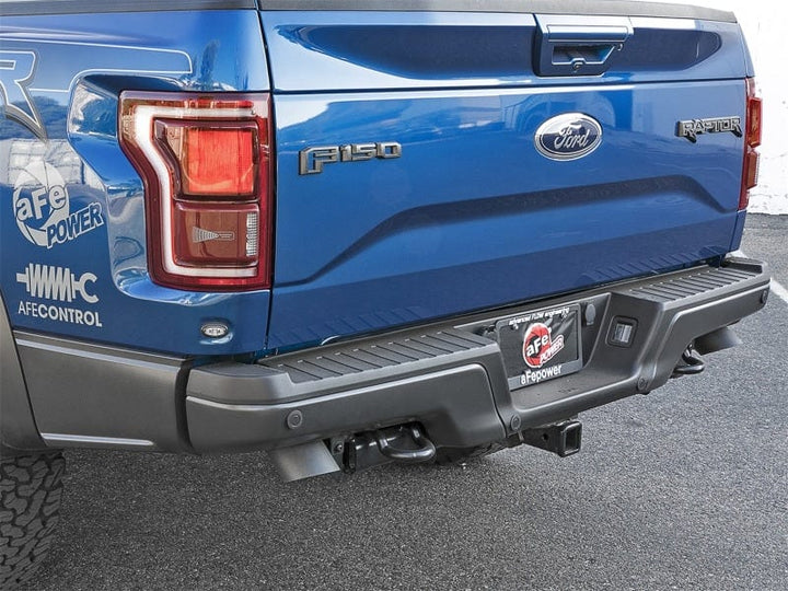 aFe MACH Force-Xp Cat-Back Exhaust w/Dual Hi-Tuck Tips Black 17-20 Ford F-150 Raptor V6-3.5L (tt)