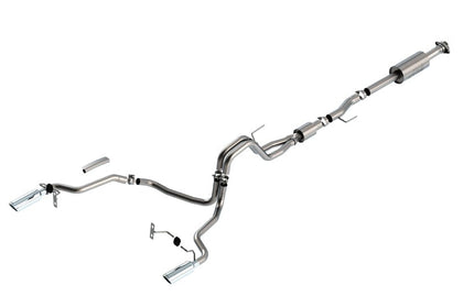 Borla F-150 2021-2022 5.0L 4DR CC SB EC STB LARIAT/KR/PLATINUM/LTD 3/2.25 SRE Cat-Back S-Type CHR Tips