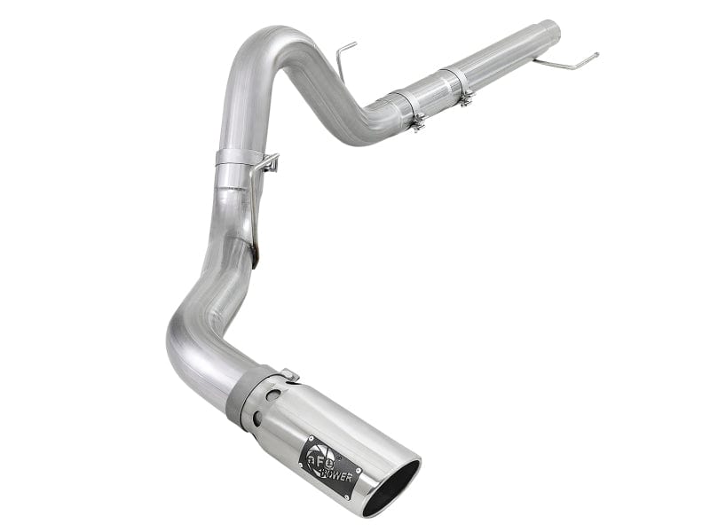 aFe Atlas 4in Aluminized Steel DPF-Back Exh 18-21 Ford F-150 V6-3.0L (td) w/ Polished Tip