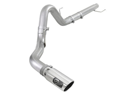 aFe Atlas 4in Aluminized Steel DPF-Back Exh 18-21 Ford F-150 V6-3.0L (td) w/ Polished Tip