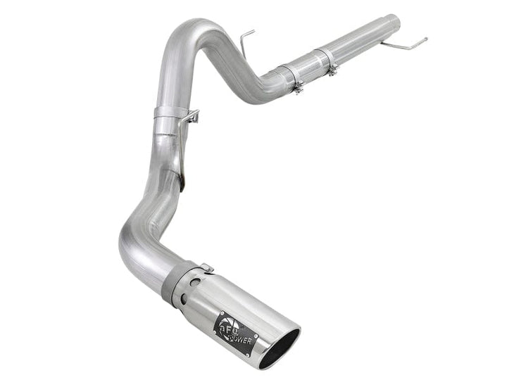 aFe Atlas 4in Aluminized Steel DPF-Back Exh 18-21 Ford F-150 V6-3.0L (td) w/ Polished Tip