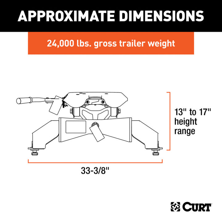 Curt A25 5th Wheel Hitch w/Ford Puck System Legs