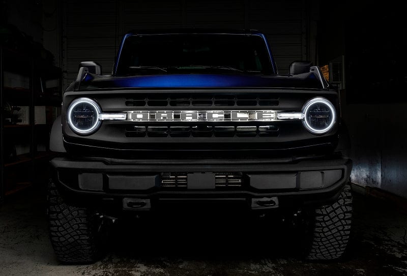 Oracle 2021-2023 Ford Bronco ColorSHIFT Headlight Halo Kit w/DRL Bar - Base Headlights