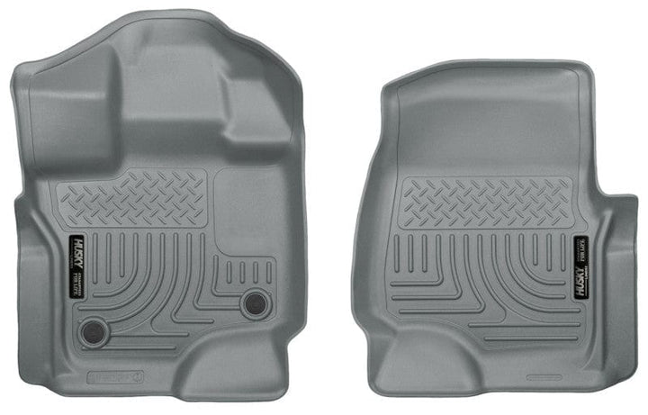 Husky Liners 15-22 Ford F-150 Super/Super Crew Cab WeatherBeater Grey Front Floor Liners