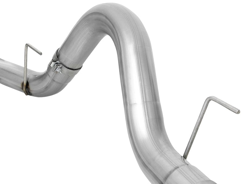 aFe Atlas 4in Aluminized Steel DPF-Back Exh 18-21 Ford F-150 V6-3.0L (td) w/ Polished Tip