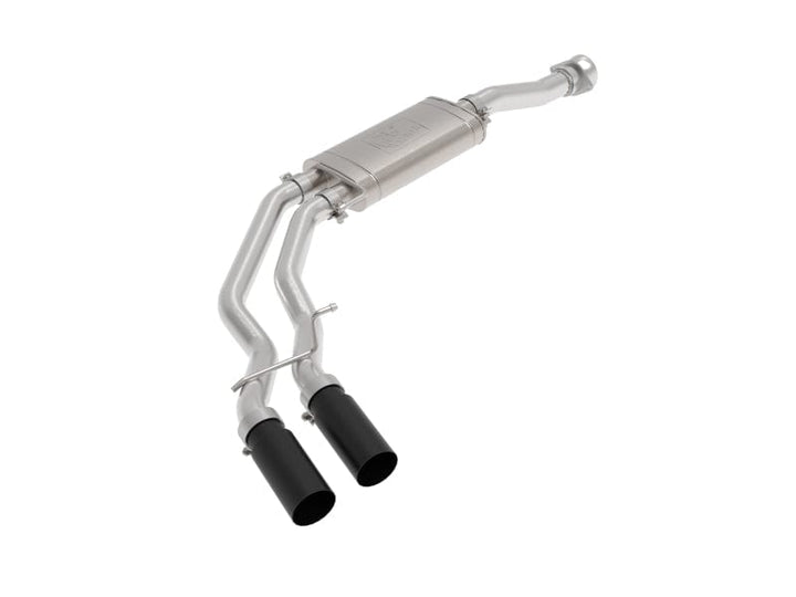 aFe Rebel 3in 409 SS Cat-Back Exhaust 2021-2022 Ford F-150 V6 2.7L/3.5L (tt)/V8 5.0L w/ Black Tips
