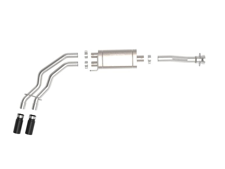aFe Rebel 3in 409 SS Cat-Back Exhaust 2021-2022 Ford F-150 V6 2.7L/3.5L (tt)/V8 5.0L w/ Black Tips
