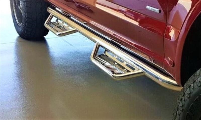 N-Fab Podium SS 2015-2023 Ford F-150 SuperCrew - Polished Stainless - 3in