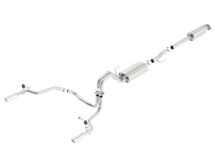 Borla 15-20 Ford F-150 3.5L EcoBoost Ext. Cab Std. Bed Catback Exhaust S-Type Single Split Rear Exit