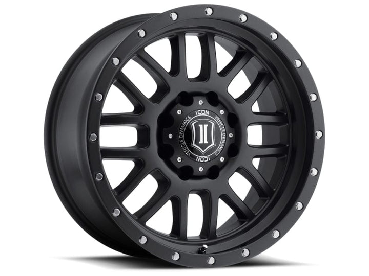 ICON Alpha 20x9 8x170 0mm Offset 5in BS 125.2mm Bore Satin Black Wheel