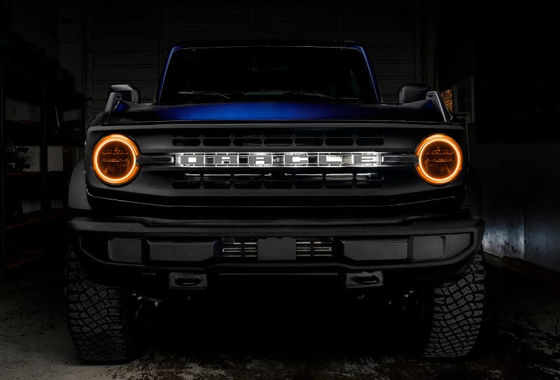 Oracle 2021-2023 Ford Bronco Base Headlight LED Halo Kit - ColorSHIFT - w/ Simple Controller