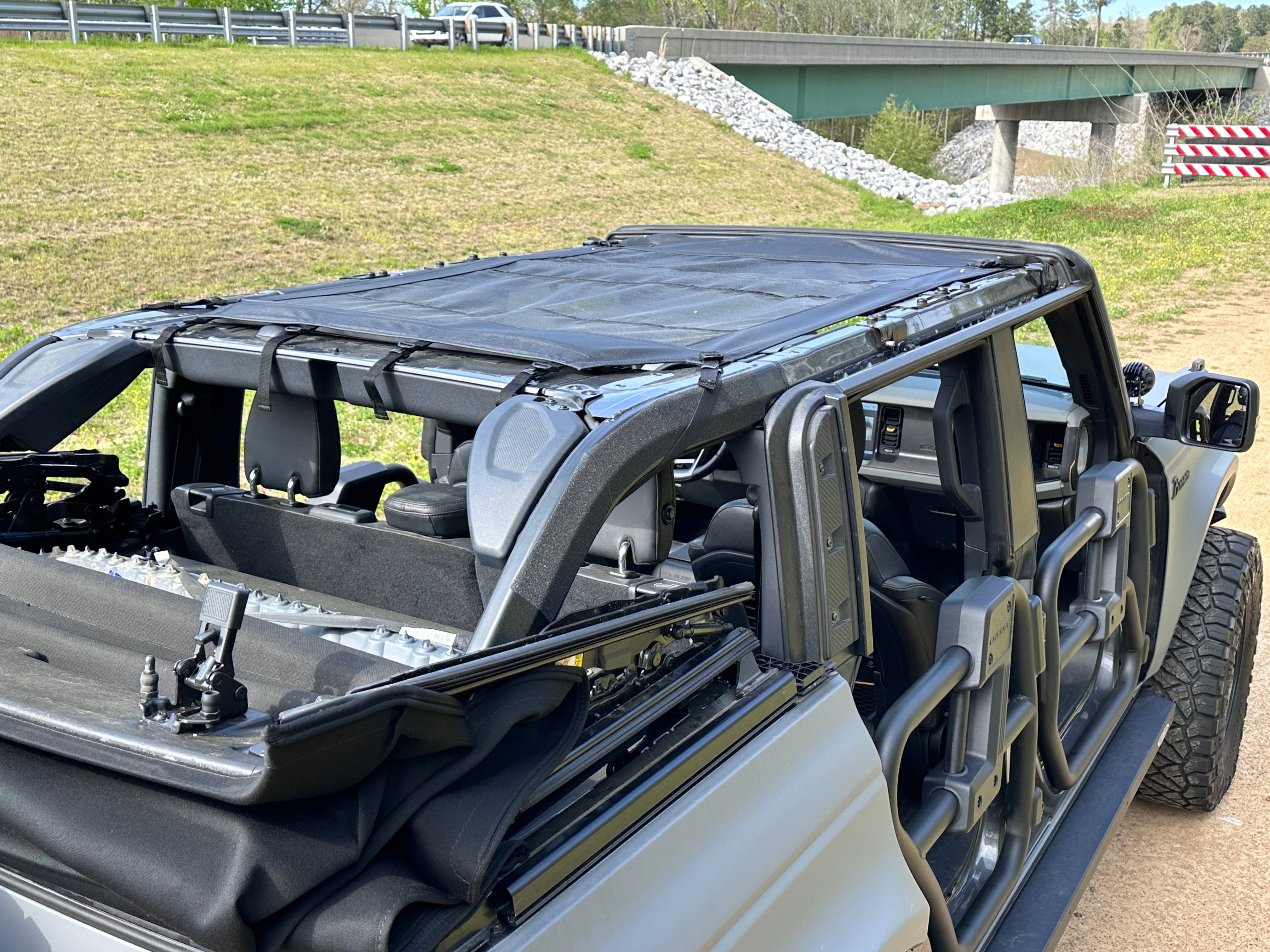 Bestop Mesh Safari Bimini Top 52421-11 | 2021-2022 Ford Bronco 4-Door ...